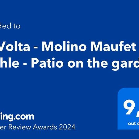 Villa La Volta - Molino Maufet Mühle - Patio on the garden Colico Exterior foto